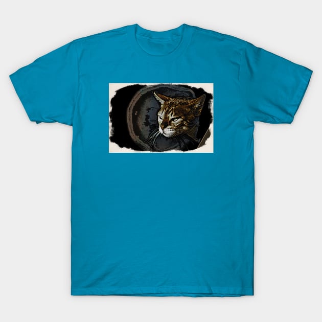 Bengal cat Portrait T-Shirt by Wolf Art / Swiss Artwork Photography